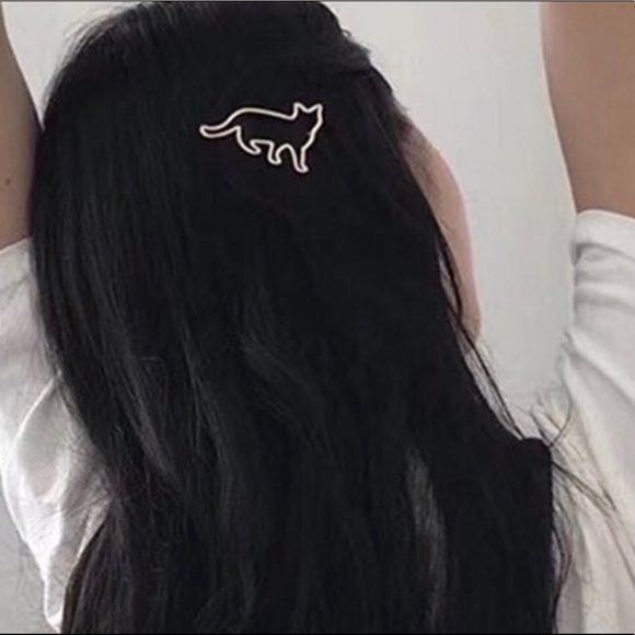 Cat Lover’s Silver Hair Clip - Picture 2 of 4